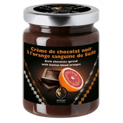 Dark chocolate spread with Sizilian blood oranges
